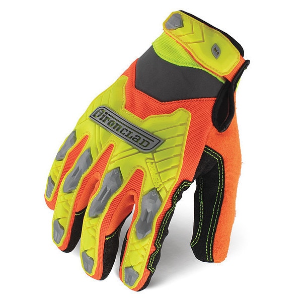 Impact Resistant Gloves, Adjustable, XL, PR