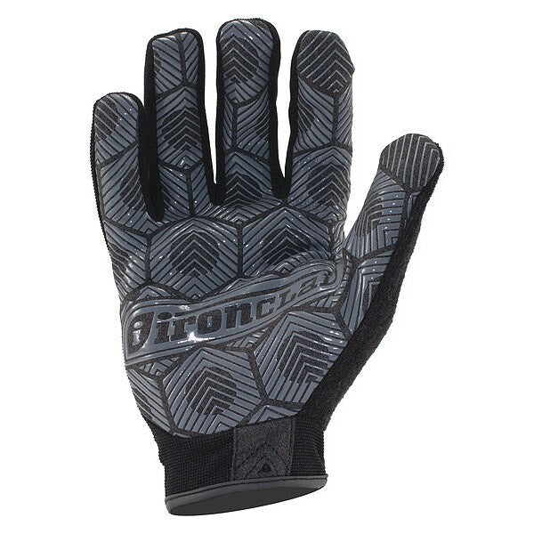 Mechanics Touchscreen Gloves, 2XL, Black/Silver, Single Layer, Polyester