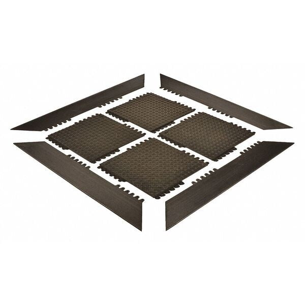 Interlocking ESD Mat Natural Rubber 18 in 18 in 3/4 in