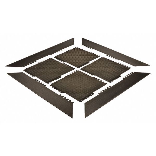 Interlocking Antifatigue Mat Tile Rubber 18 in 18 in 3/4 in