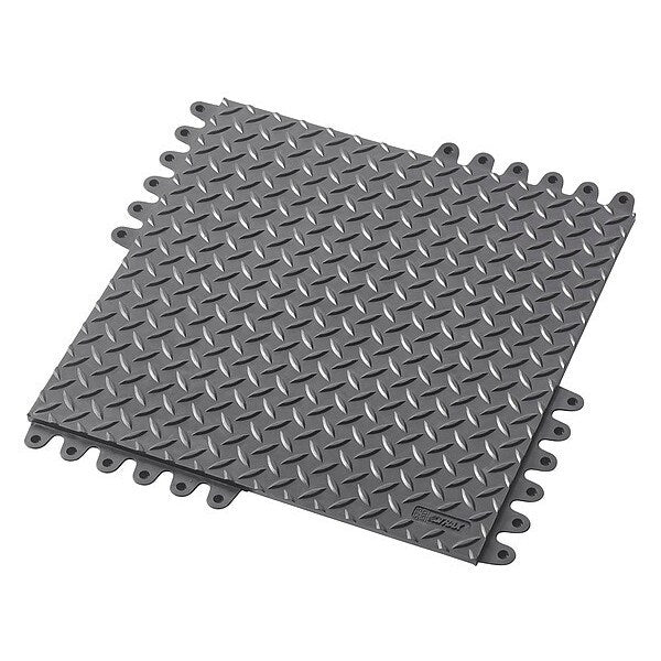 Interlocking ESD Mat Natural Rubber 18 in 18 in 3/4 in