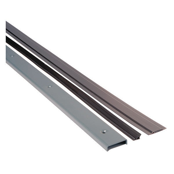 Fire Door Gap Seal, 48 in, Brown, Steel