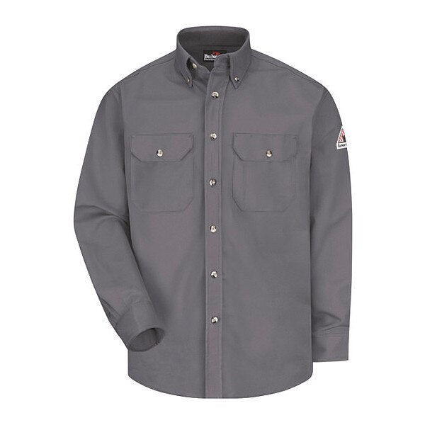 Flame-Resistant Collared Shirt, Gray