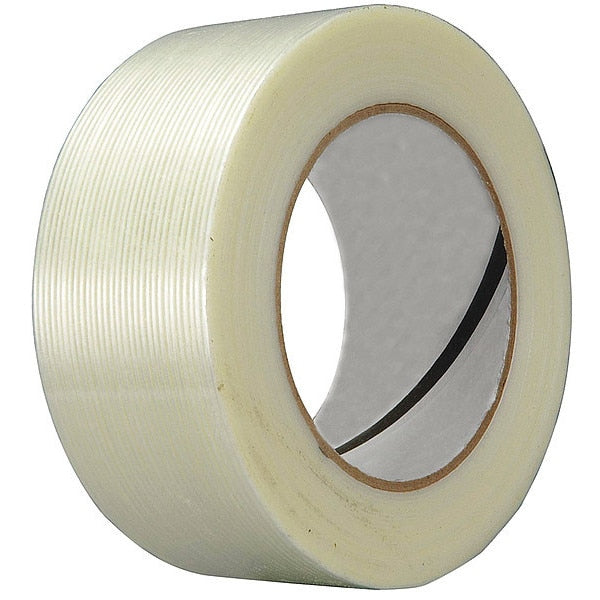 Filament Tape, Rubber Adhesive, 55m L, PK72