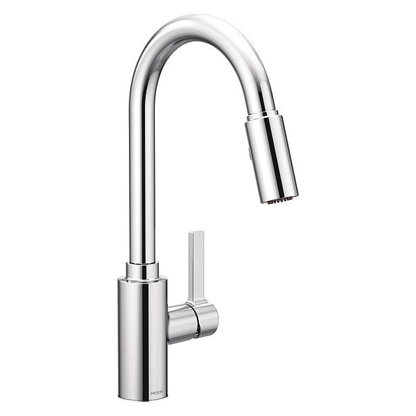 Manual, Single Hole Mount, Residential / Commercial 1 or 3 Hole Gooseneck Kitchen Faucet