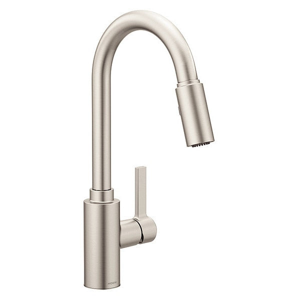 Manual, Single Hole Mount, Residential / Commercial 1 or 3 Hole Gooseneck Kitchen Faucet