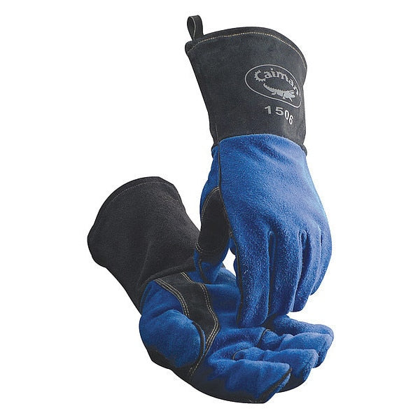 MIG/Stick Welding Gloves, Cowhide Palm, L, PR