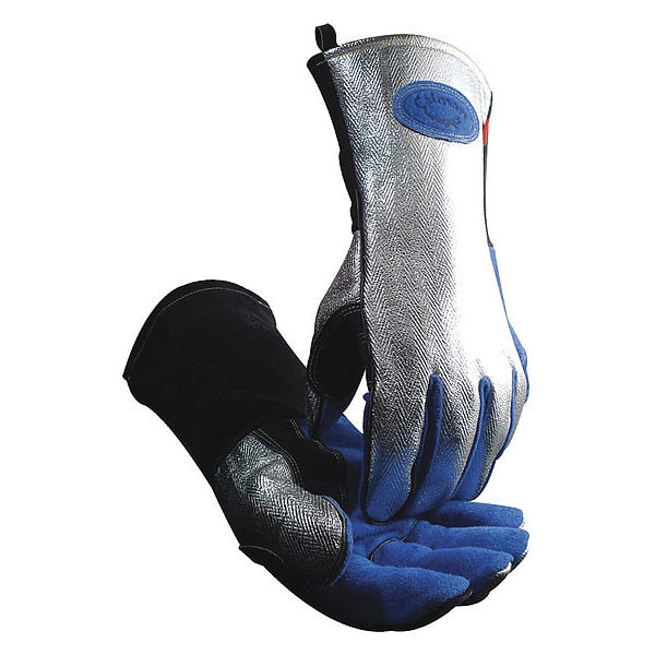 MIG/Stick Welding Gloves, Cowhide Palm, L, PR