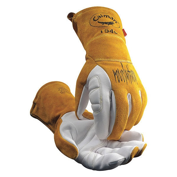 TIG Welding Gloves, Goatskin Palm, XL, 1 Pair