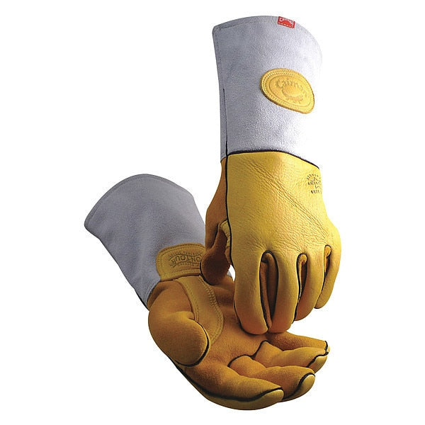 MIG/Stick Welding Gloves, Elkskin Palm, XL, PR
