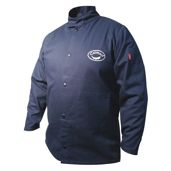 Welding Jacket, 2XL, Navy, 52