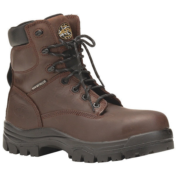 Size 10-1/2 Men's 6 in Work Boot Composite Work Boot, Brown