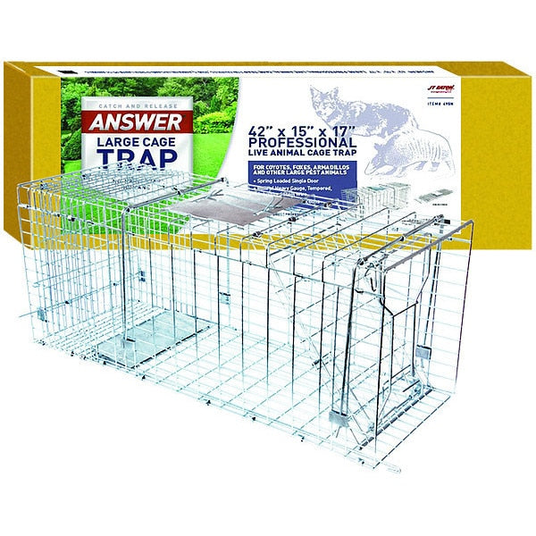 Live Animal Trap, 42 In. L, 15 In. W