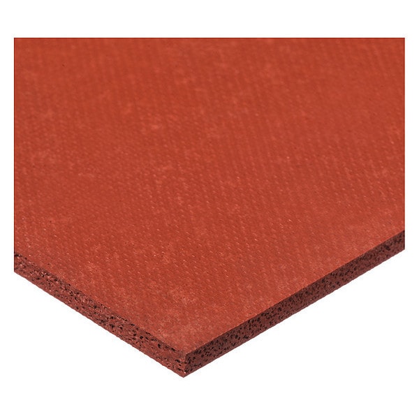 Foam Roll, Water-Resistant Closed Cell, 36 in W, 10 ft L, 3/16 in Thick, Red