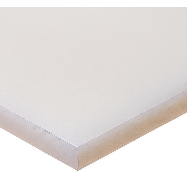 White Polypropylene Rectangle Stock 24