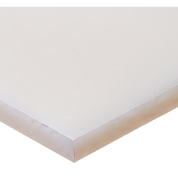 White Polypropylene Rectangle Stock 48