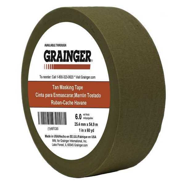 Masking Tape, Kraft Paper, Tan