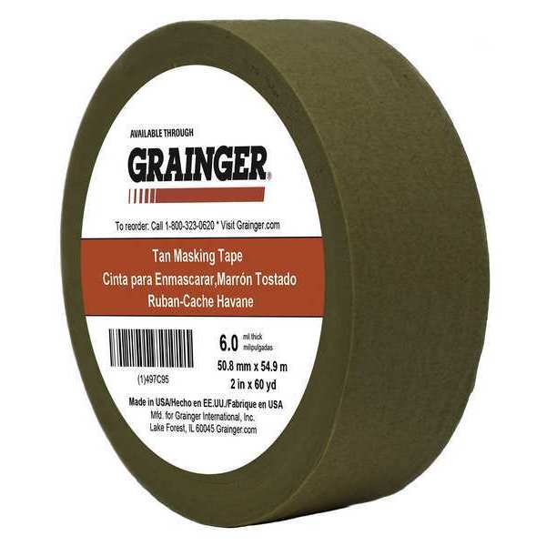 Masking Tape, Kraft Paper, Tan