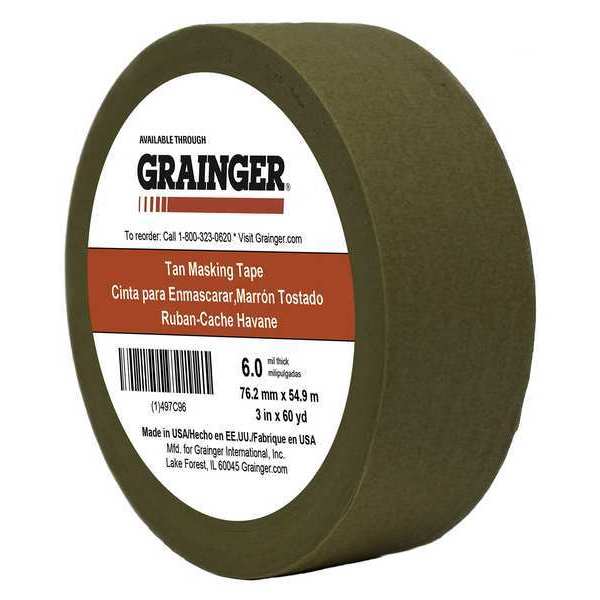 Masking Tape, Kraft Paper, Tan