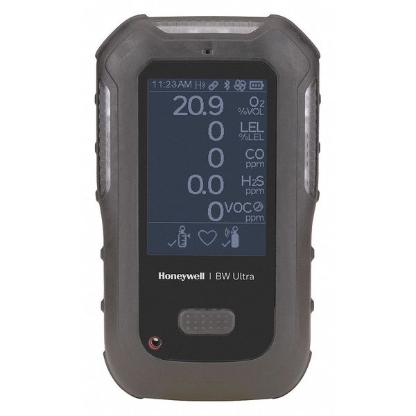 Multi-Gas Detector, 18 hr Battery Life, Black