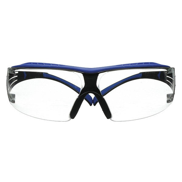 Safety Glasses, Wraparound Clear Polycarbonate Lens, Anti-Fog, Scratch-Resistant