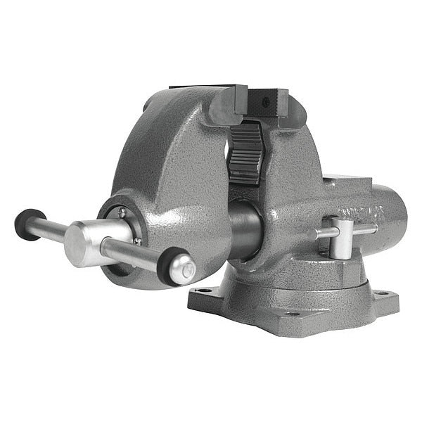 Combination Vise, Serrated Jaw, 9 1/8