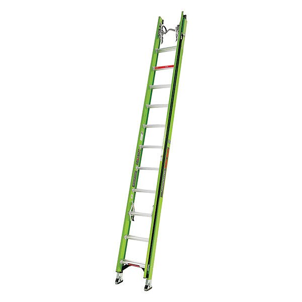 Fiberglass Extension Ladder, 300 lb Load Capacity