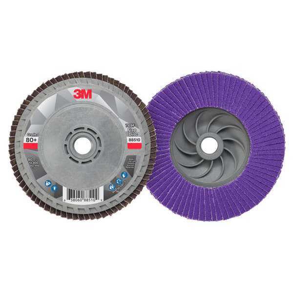 Flap Disc, 4 1/2 in Dia, 5/8 in Arbor