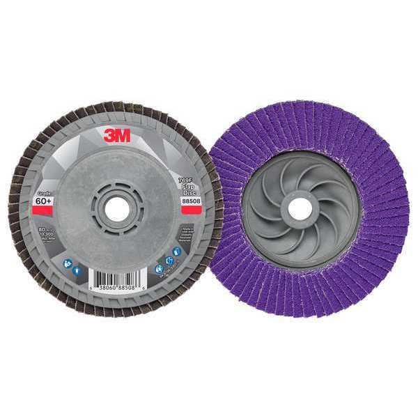 Flap Disc, 4 1/2 in Dia, 5/8 in Arbor