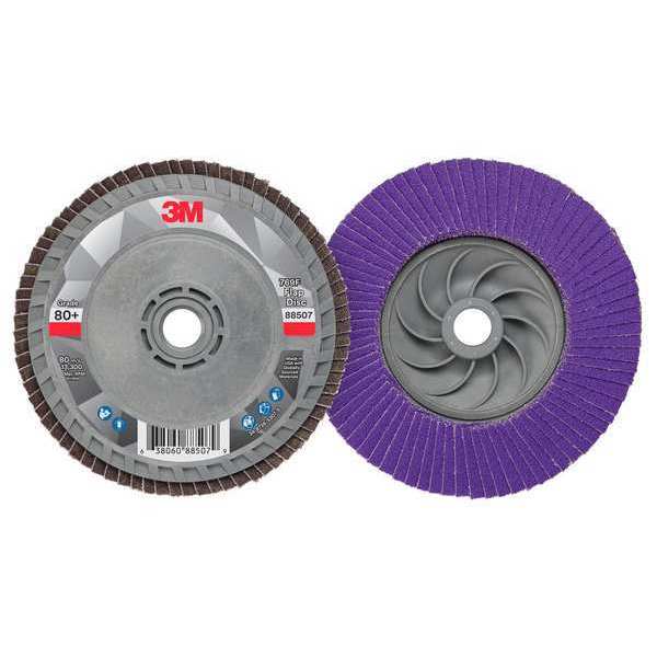 Flap Disc, 4 1/2 in Dia, 5/8 in Arbor