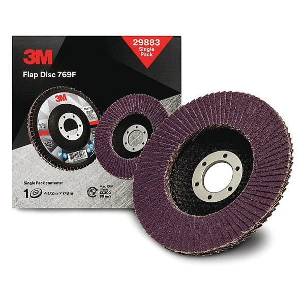 Flap Disc, 4 1/2 in Dia, 7/8 in Arbor