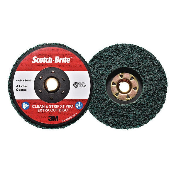 Quick Change Disc, Non-Woven, Shank, Grn