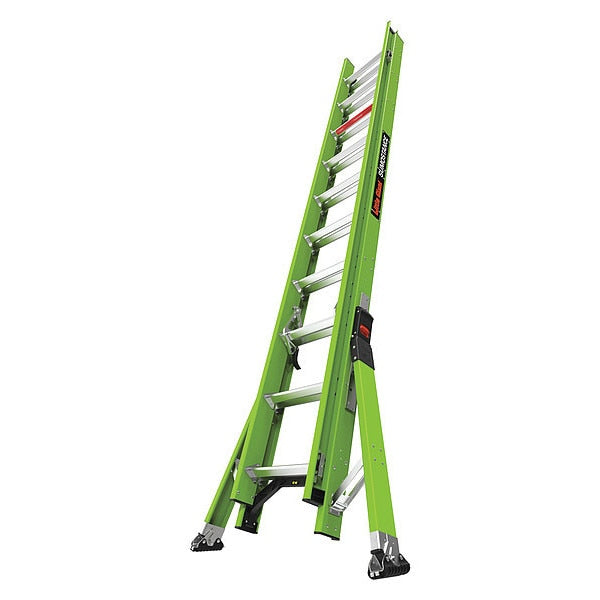 Fiberglass Extension Ladder, 300 lb Load Capacity