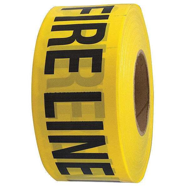 Barricade Tape, Yellow/Black, 1000ft x 3In