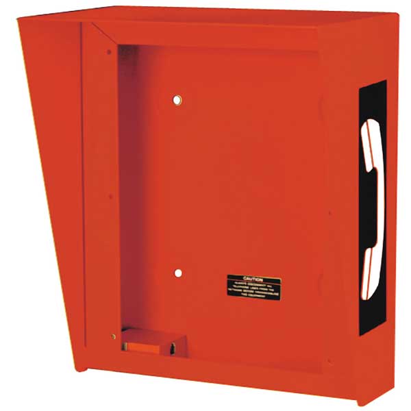 Hooded Telephone Enclosure, Red