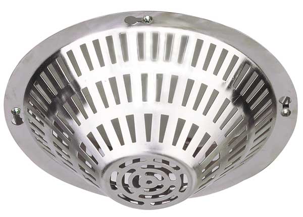 Smoke Detector Guard, SS, 9 In Dia