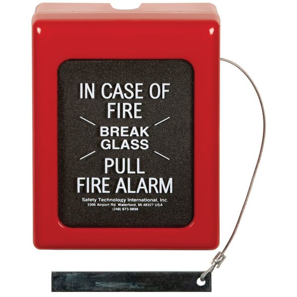 Break Glass Cover, Polycarbonate/Glass