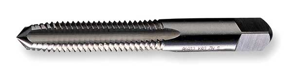 Straight Flute Hand Tap , M5-0.80 , Bottoming , 4 Flutes, UNC