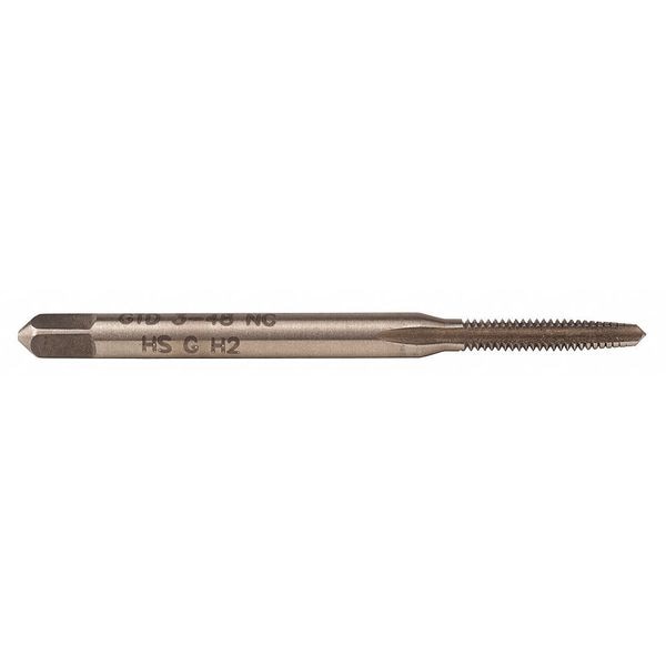Spiral Point Tap, #5-40, Plug, UNC, 2 Flutes, Uncoated