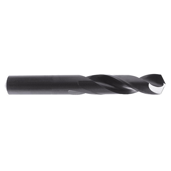 Screw Machine Drill Bit, B Size, 135  Degrees Point Angle, High Speed Steel, Black Oxide Finish