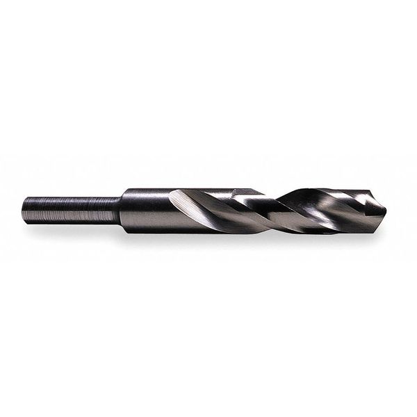 118Â° Silver & Deming Drill with 1/2 Reduced Shank Cle-Line 1813 Steam Oxide HSS RHS/RHC 39/64