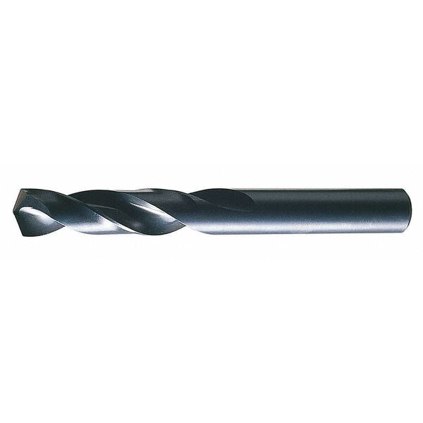 Screw Machine Drill Bit, #30 Size, 135  Degrees Point Angle, High Speed Steel, Black Oxide Finish