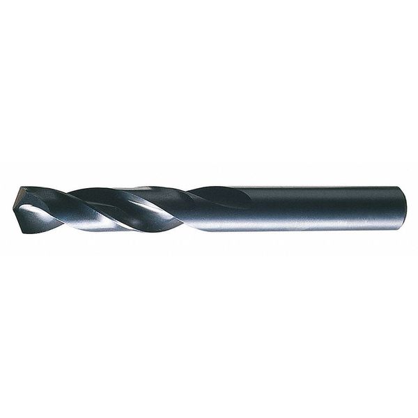 Screw Machine Drill Bit, #20 Size, 135  Degrees Point Angle, High Speed Steel, Black Oxide Finish