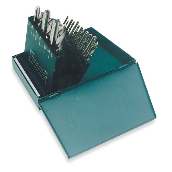 18PC Jobber Dril & Plug HandTap 150/1002 Set CL HS 9PC 2.05, 2.50, 2.90, 3.30, 4.20, 5.00, 6.70, 8.5, 10.20