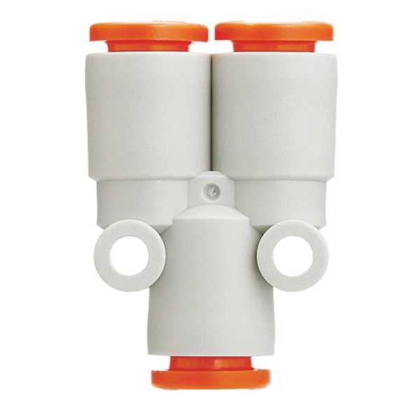 Union Y, 1/2 In, Tube, Polybutylene