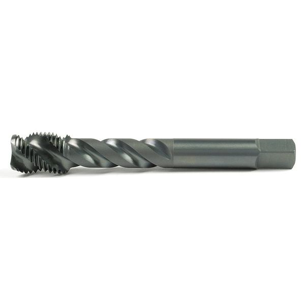 Spiral Flute Tap, M8-1.25, Modified Bottoming, Metric Coarse, Oxide