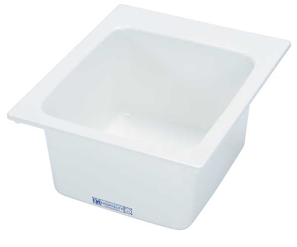 17 in W x 20 in L x 9 1/2 in H, Counter Top, Fiberglass, Utility Sink