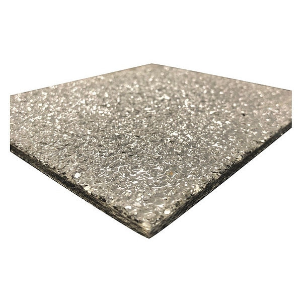 FiberPlate, Vinyl Ester, Gry, 1/4 x12x12 In