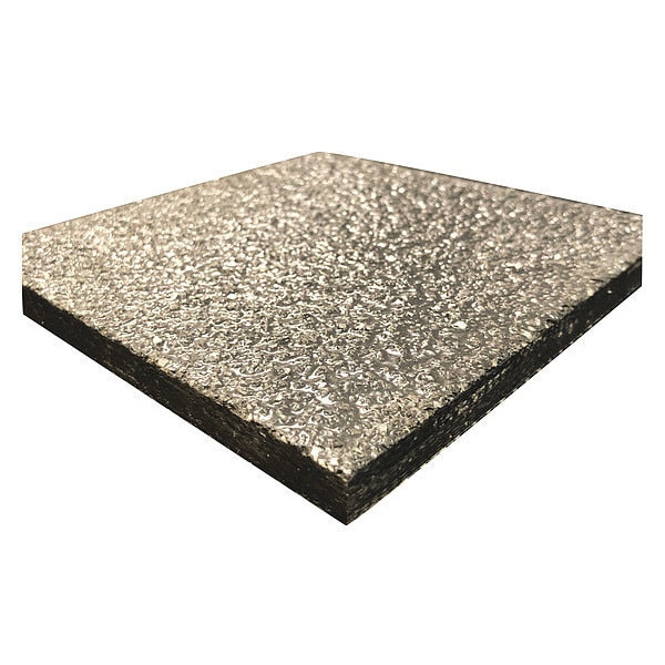 FiberPlate, Vinyl Ester, Gry, 3/8 x12x12 In