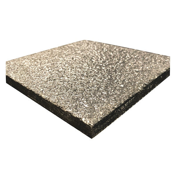 FiberPlate, Grit, Poly, Gry, 3/8 x 48x 96 In